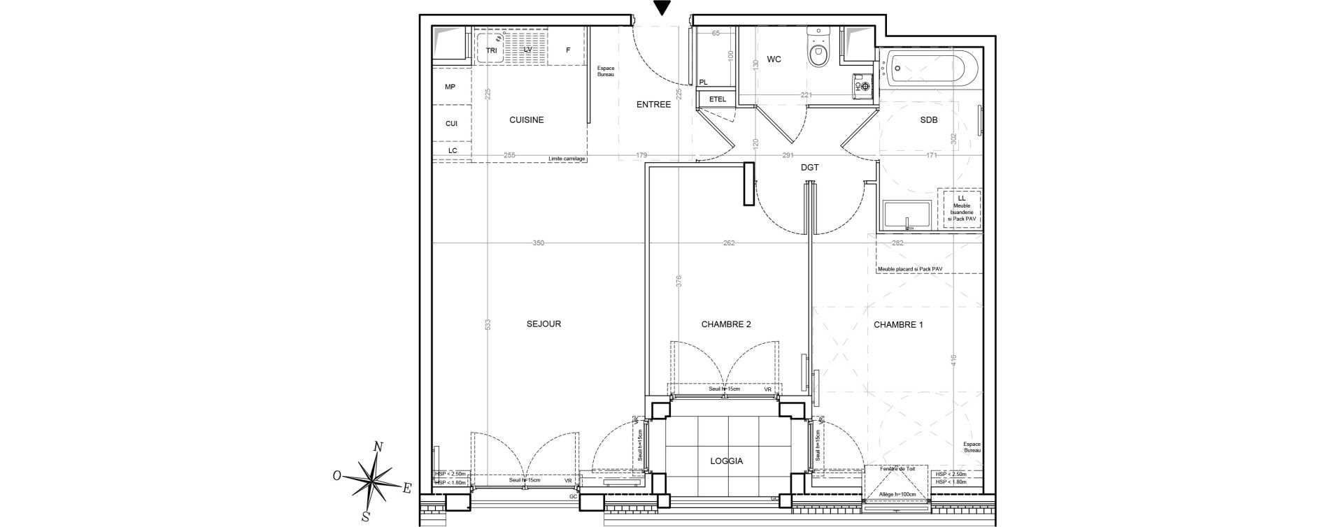 Appartement T3 de 61,06 m2 &agrave; Villemoisson-Sur-Orge Centre