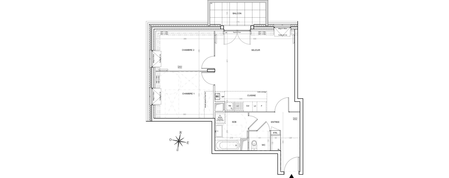 Appartement T3 de 64,25 m2 &agrave; Villemoisson-Sur-Orge Centre