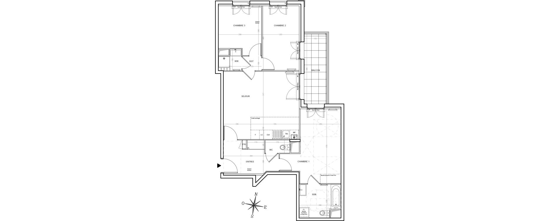 Appartement T4 de 80,74 m2 &agrave; Villemoisson-Sur-Orge Centre