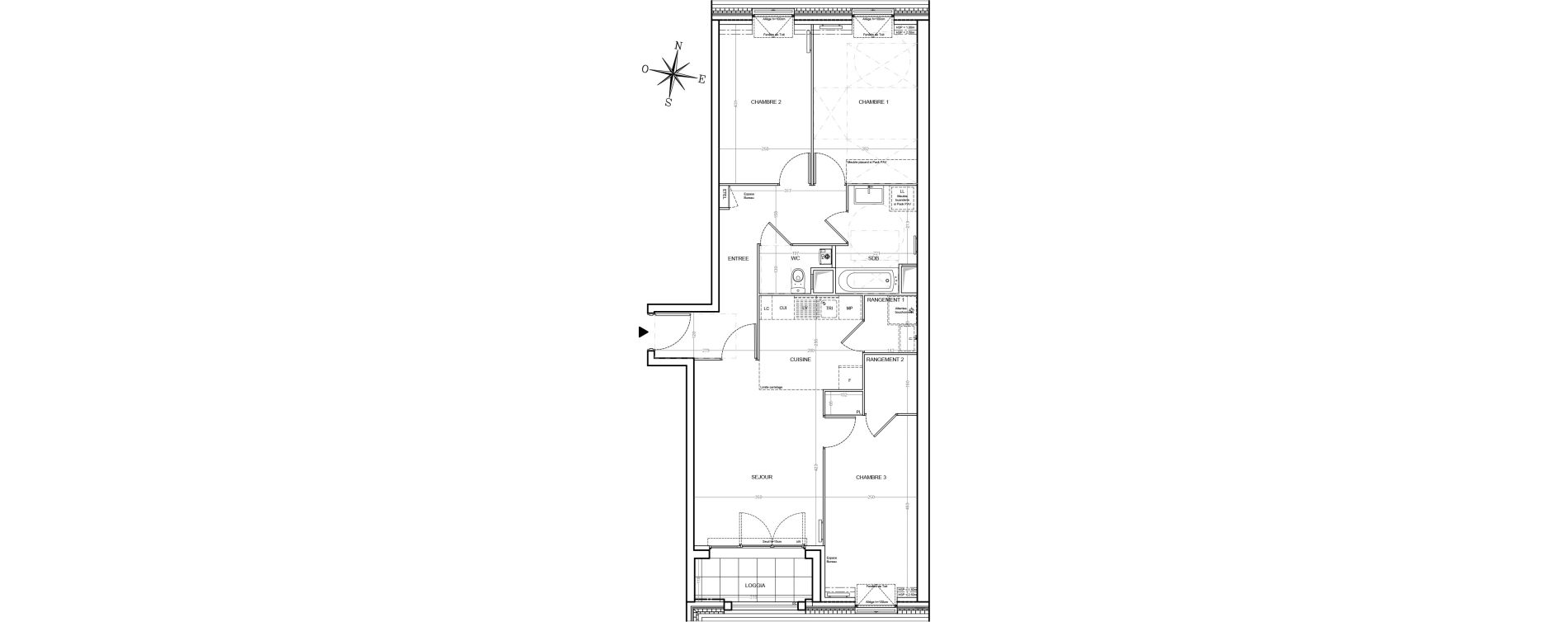 Appartement T4 de 81,47 m2 &agrave; Villemoisson-Sur-Orge Centre
