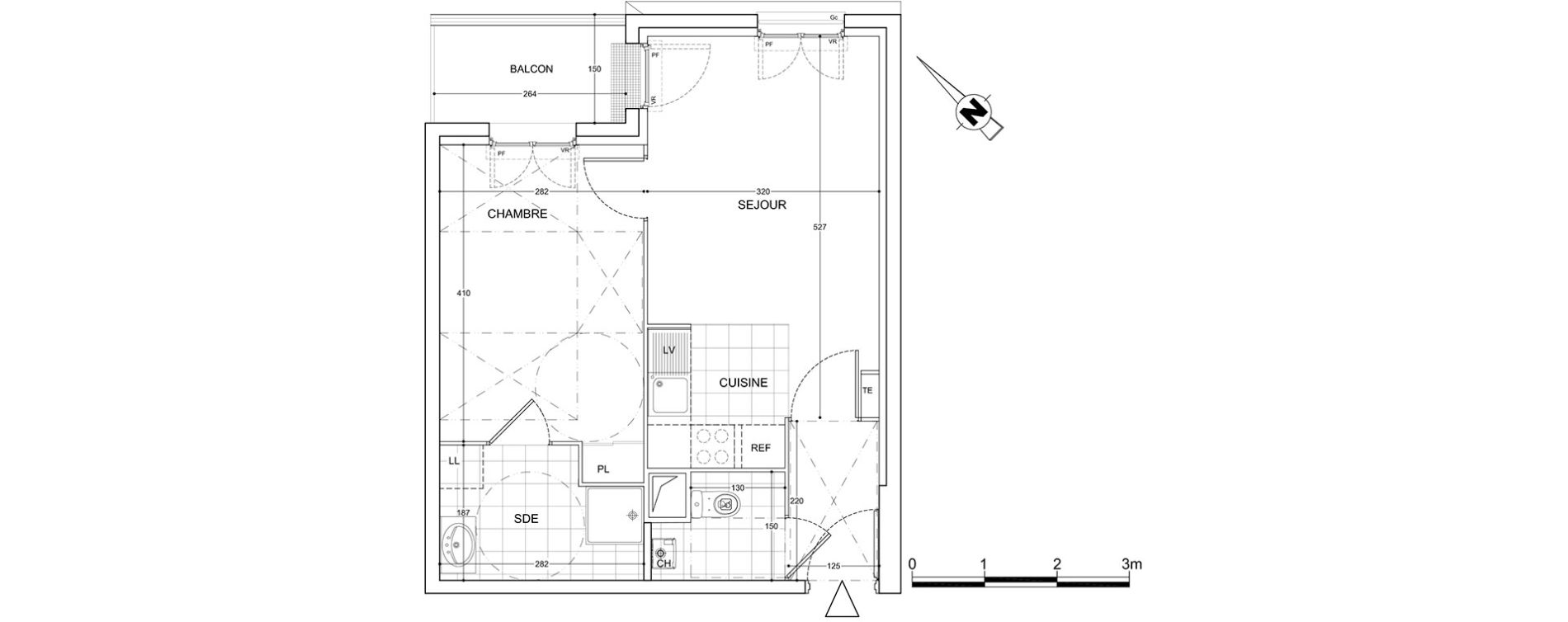 Appartement T2 de 39,94 m2 &agrave; Viry-Ch&acirc;tillon Centre