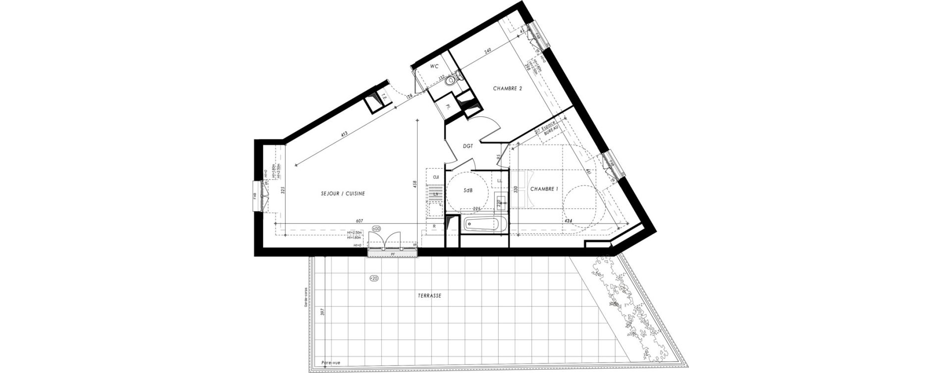 Appartement T3 de 63,23 m2 &agrave; Yerres Gambetta - brossolette - gare