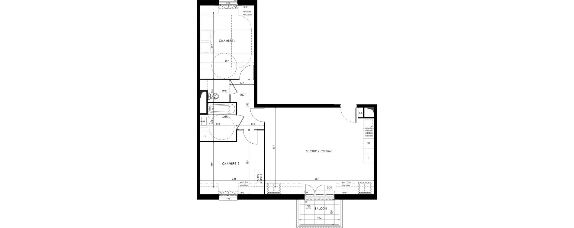 Appartement T3 de 68,48 m2 &agrave; Yerres Gambetta - brossolette - gare