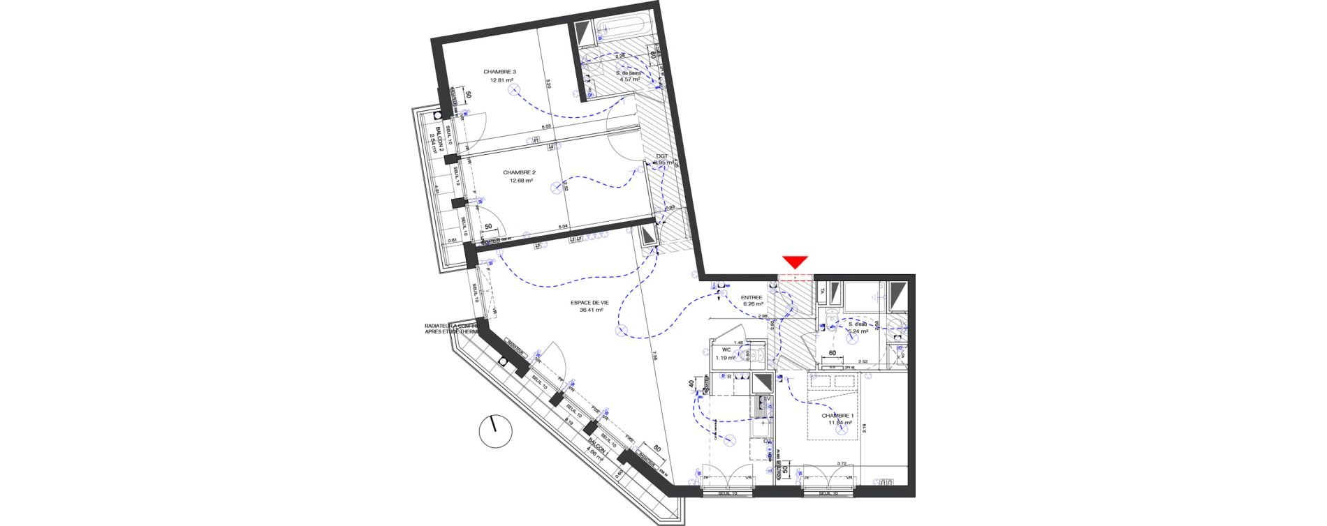 Appartement T4 de 94,95 m2 &agrave; Antony Centre