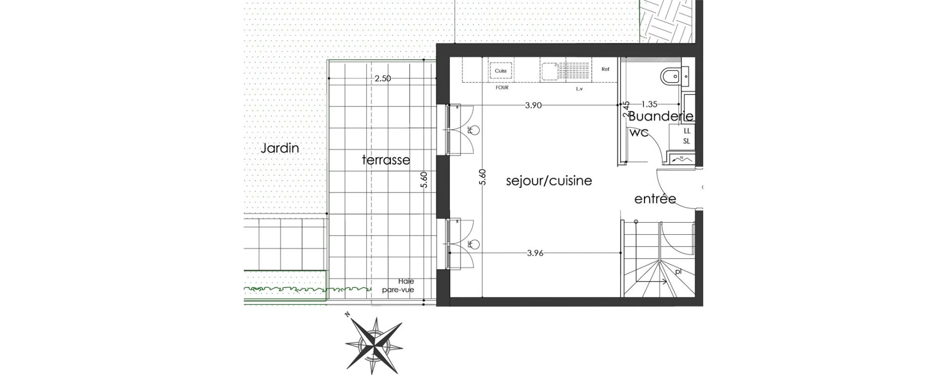 Maison T5 de 85,35 m2 &agrave; Antony Centre