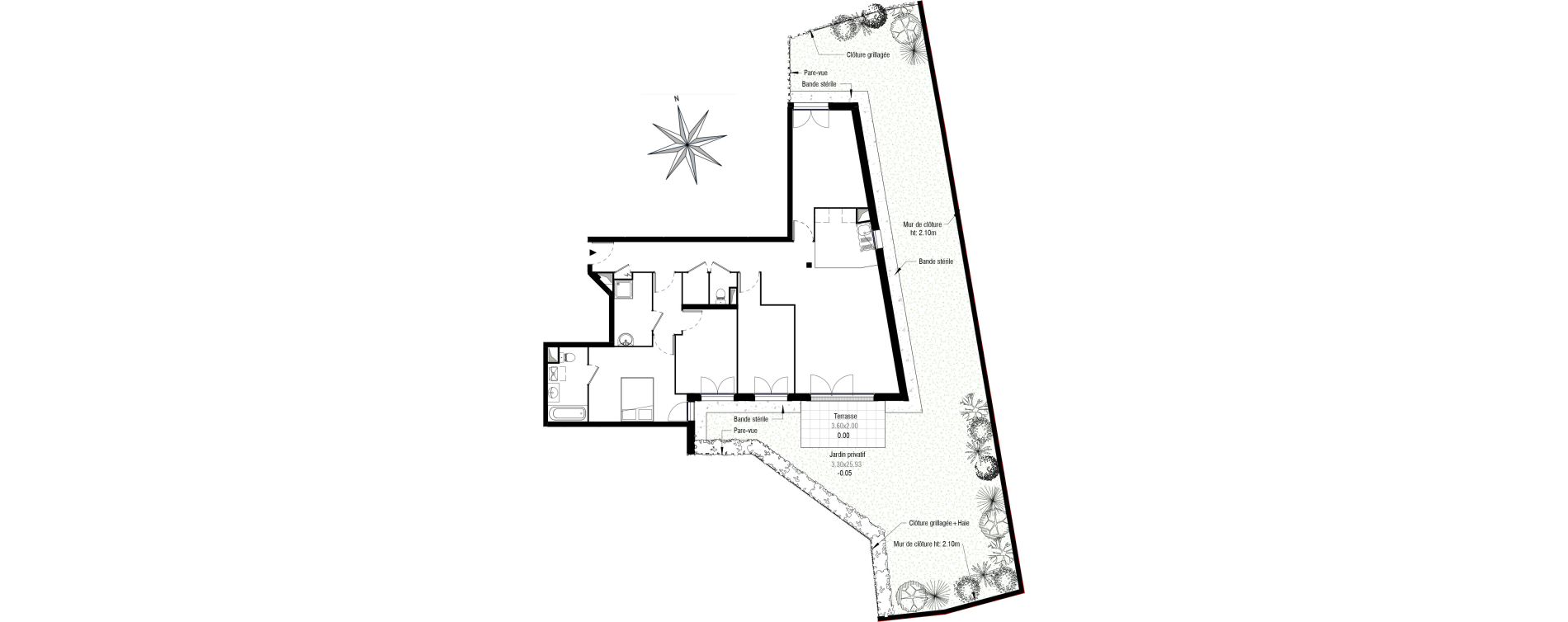 Appartement T5 de 102,78 m2 &agrave; Antony Centre