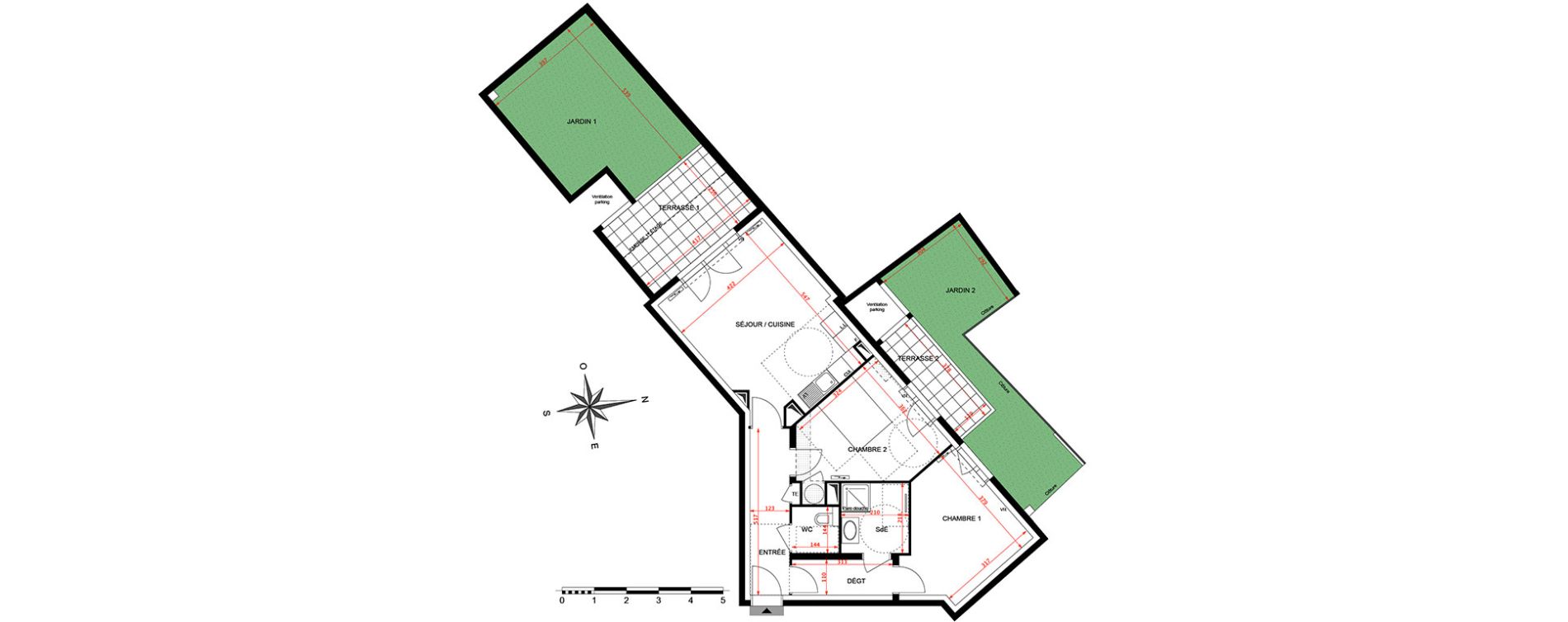 Appartement T3 de 63,05 m2 &agrave; Antony Centre