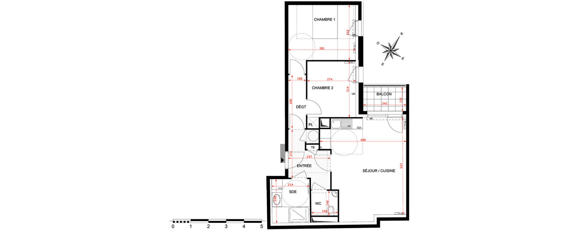 Appartement T3 de 61,92 m2 &agrave; Antony Centre