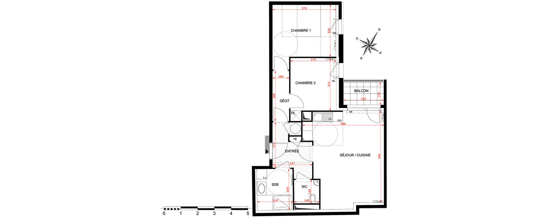 Appartement T3 de 61,86 m2 &agrave; Antony Centre