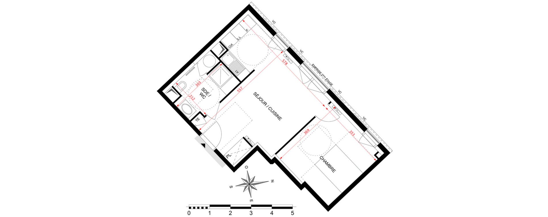 Appartement T2 de 41,86 m2 &agrave; Antony Centre