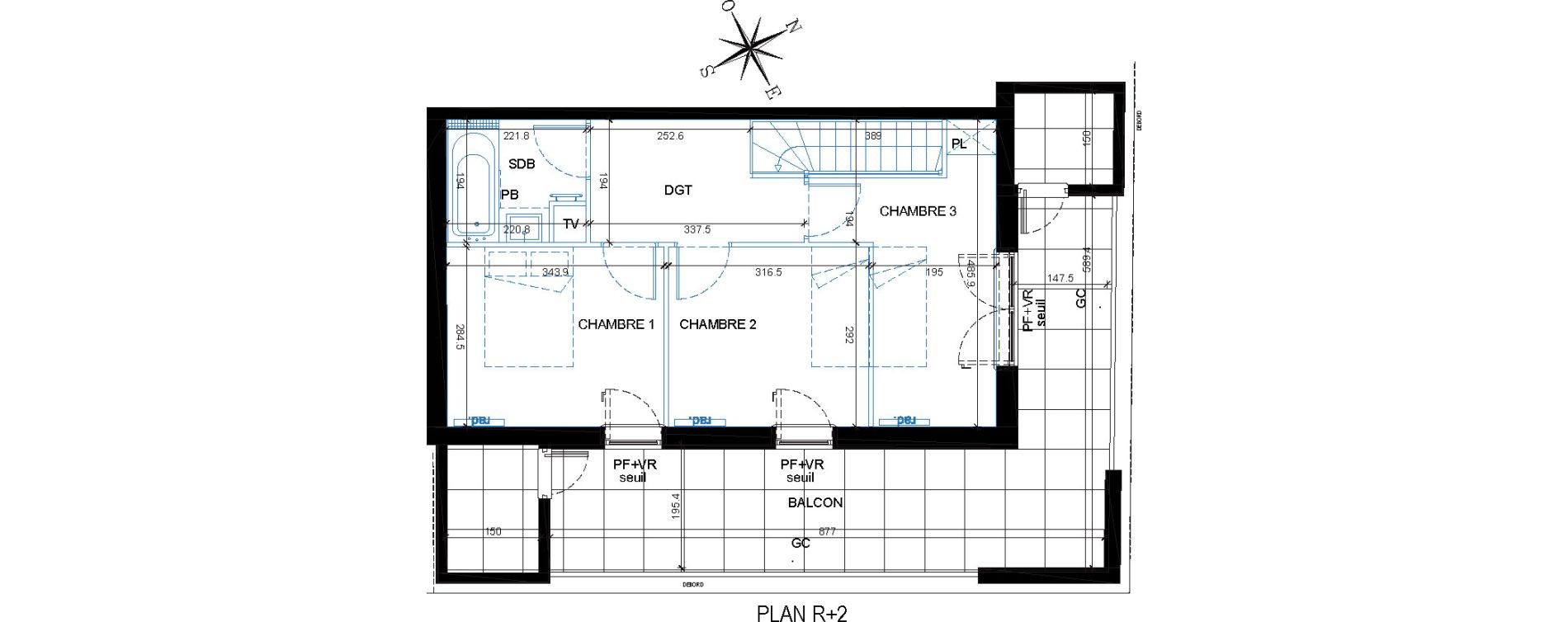 Duplex T3 de 77,26 m2 &agrave; Antony Centre