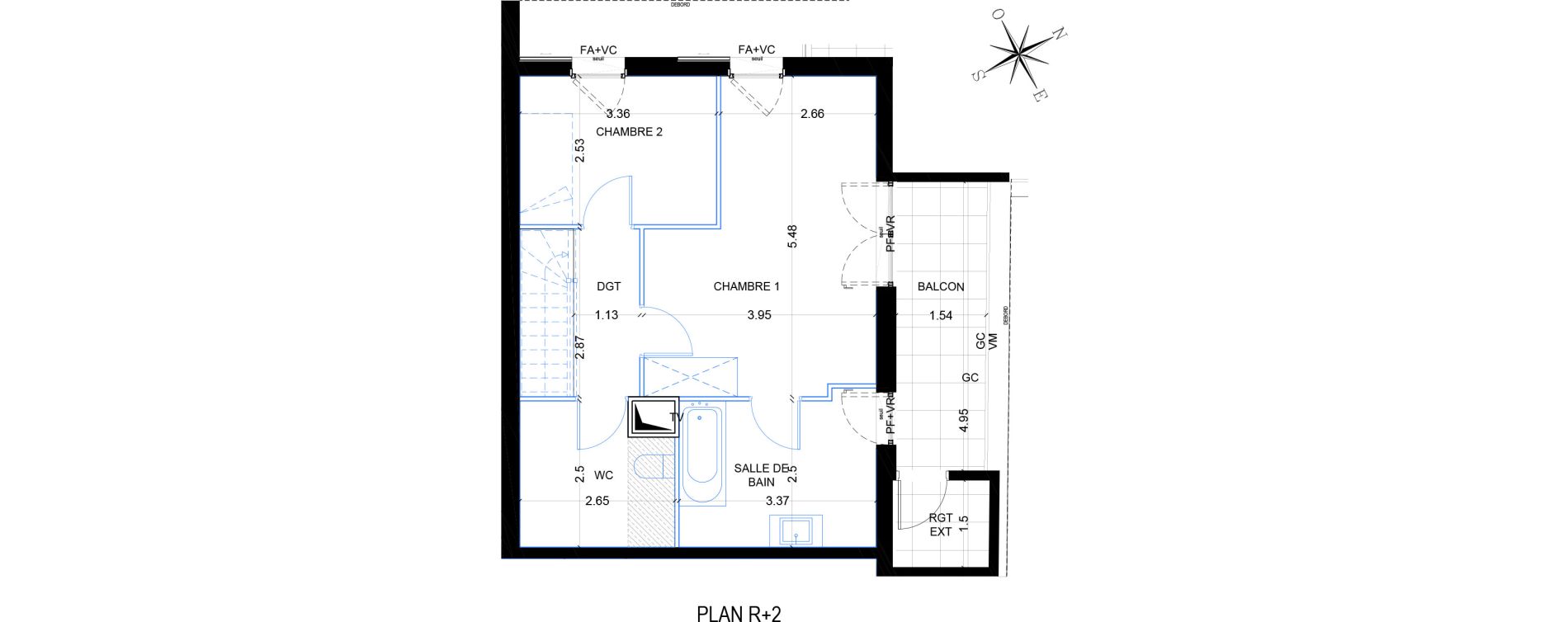 Appartement T3 de 90,10 m2 &agrave; Antony Centre