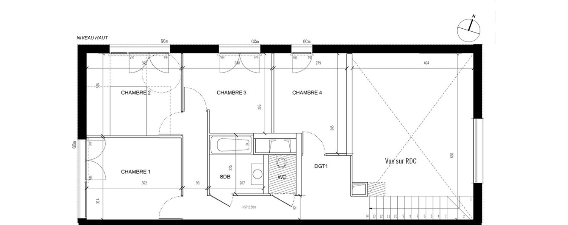 Appartement T5 de 103,30 m2 &agrave; Asni&egrave;res-Sur-Seine Seine ouest