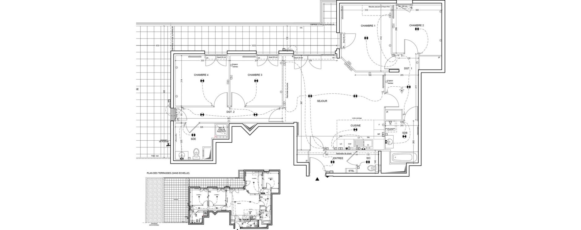 Appartement T5 de 107,79 m2 &agrave; Asni&egrave;res-Sur-Seine M&eacute;tro