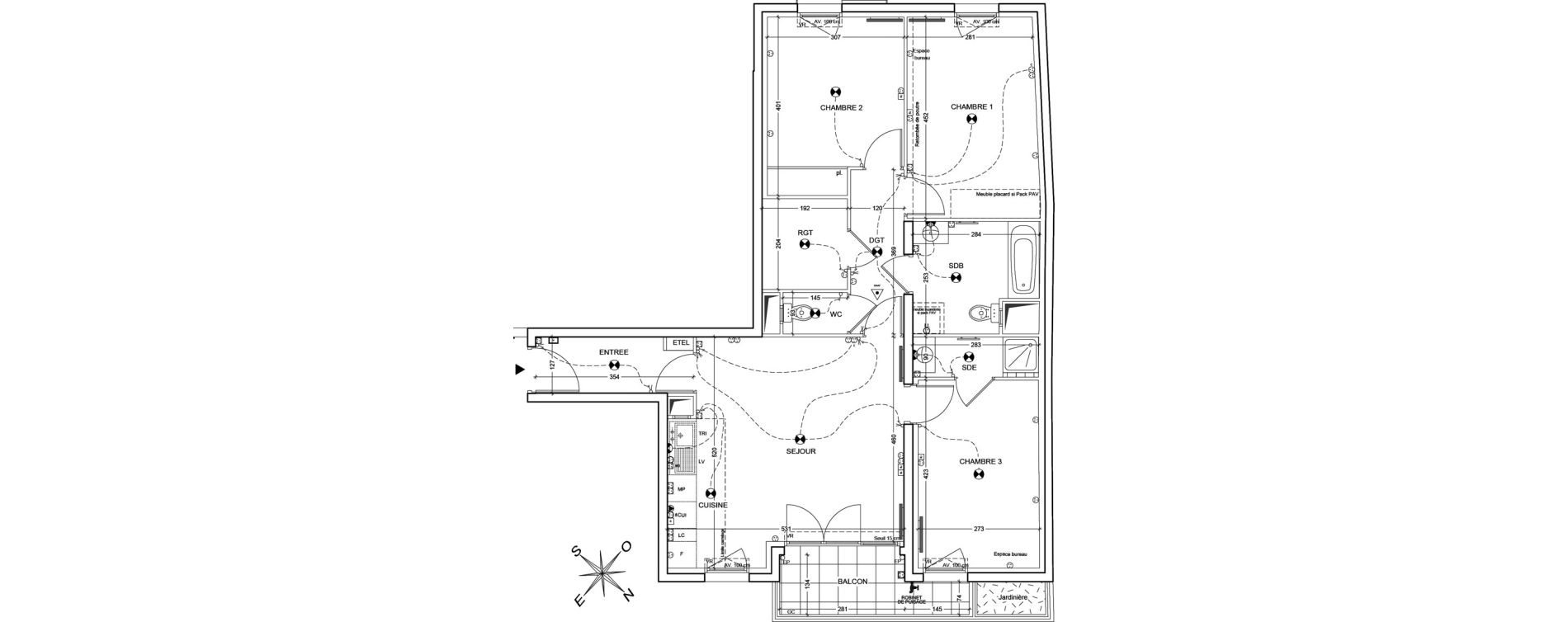 Appartement T4 de 83,67 m2 &agrave; Asni&egrave;res-Sur-Seine M&eacute;tro