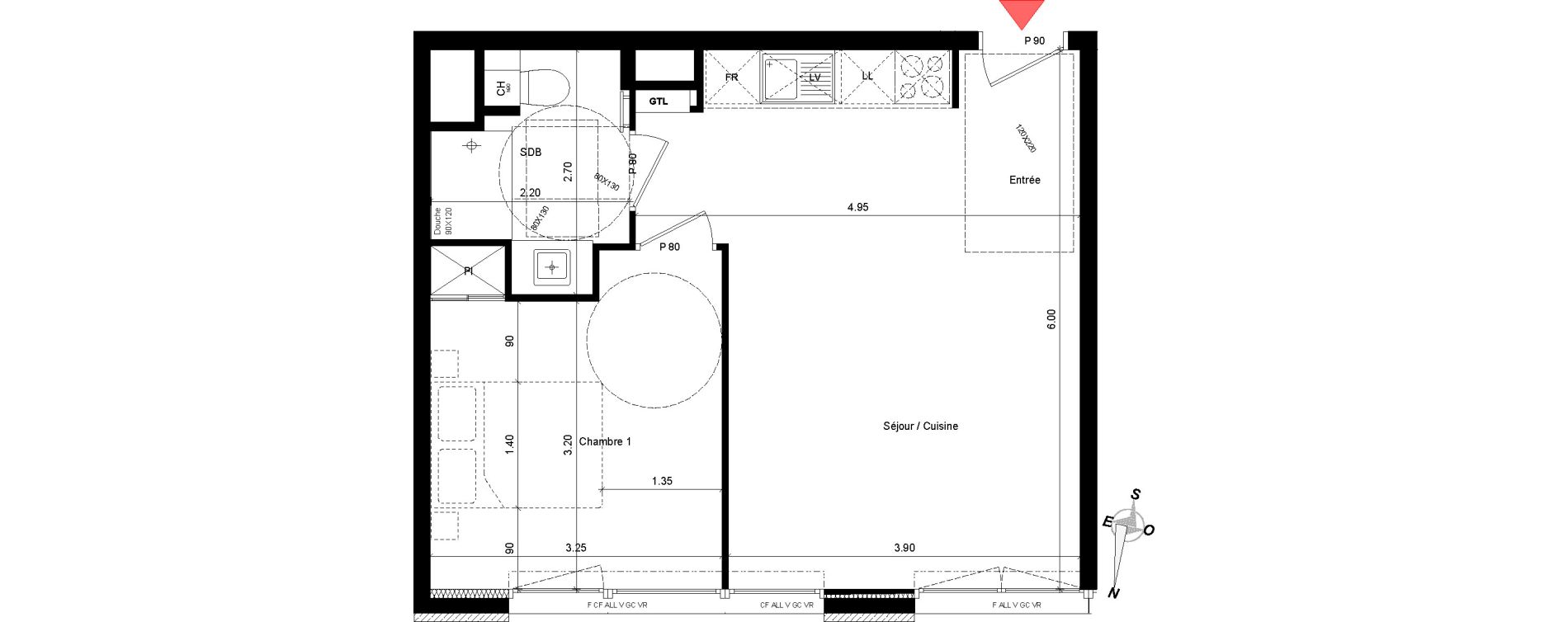 Appartement T2 de 41,00 m2 &agrave; Asni&egrave;res-Sur-Seine Asnieres sur seine centre