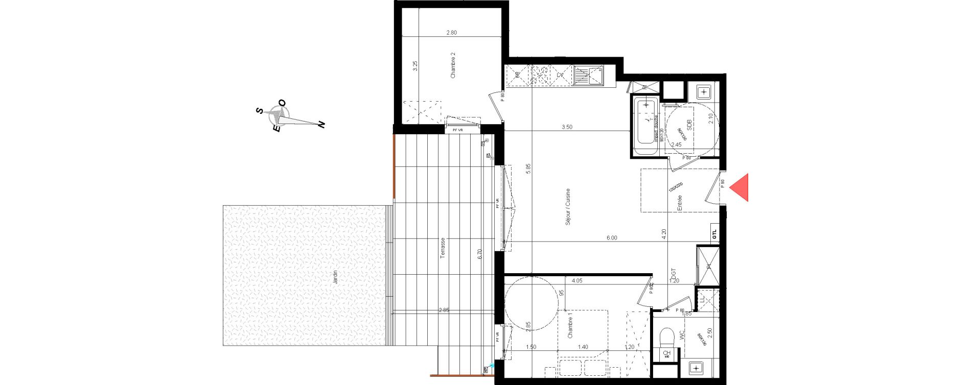 Appartement T3 de 57,91 m2 &agrave; Asni&egrave;res-Sur-Seine Asnieres sur seine centre