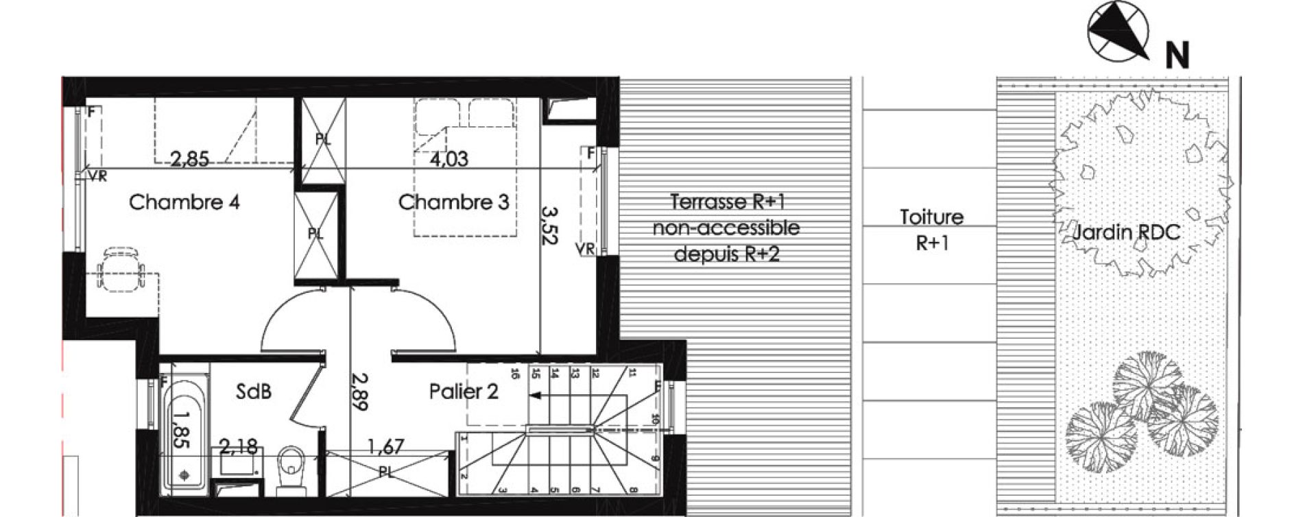 Appartement T5 de 103,21 m2 &agrave; Asni&egrave;res-Sur-Seine Gresillons - quartier de seine