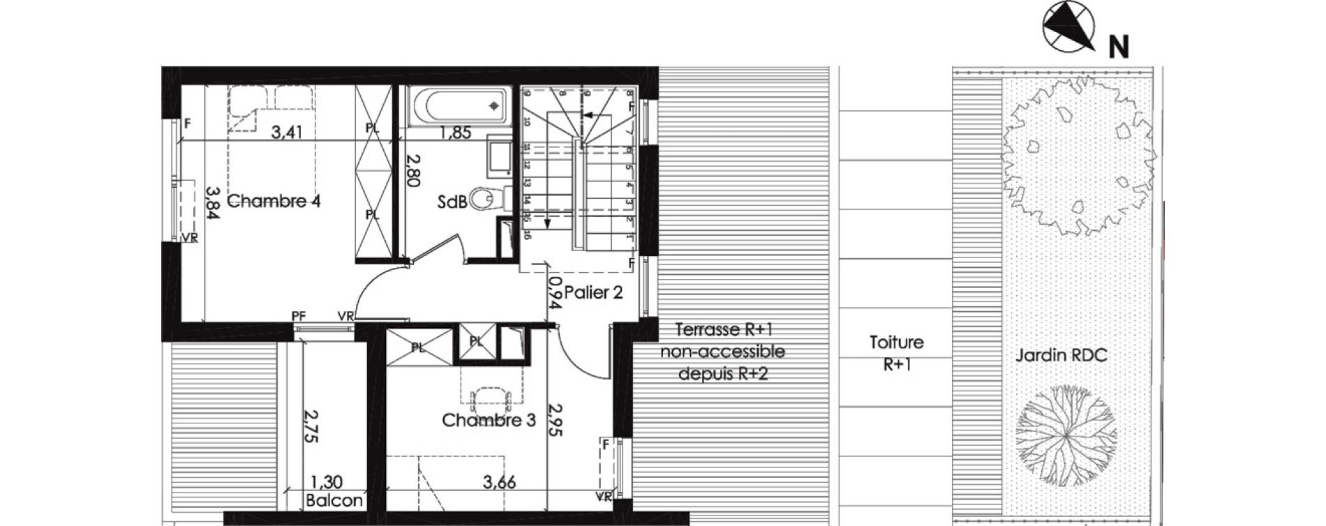 Appartement T5 de 112,55 m2 &agrave; Asni&egrave;res-Sur-Seine Gresillons - quartier de seine