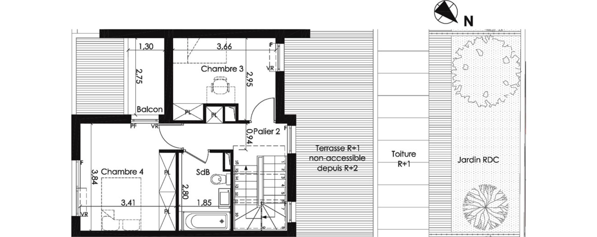 Appartement T5 de 112,57 m2 &agrave; Asni&egrave;res-Sur-Seine Gresillons - quartier de seine