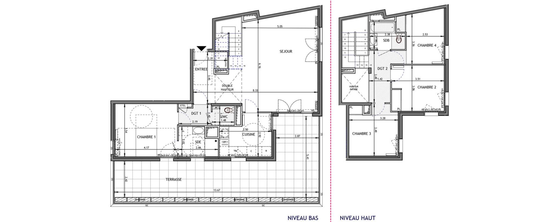 Appartement T5 de 116,70 m2 &agrave; Bagneux Prunier hardy