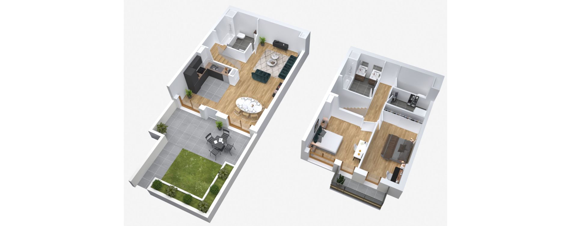 Duplex T3 de 91,50 m2 &agrave; Bois-Colombes L&eacute;pine - binet