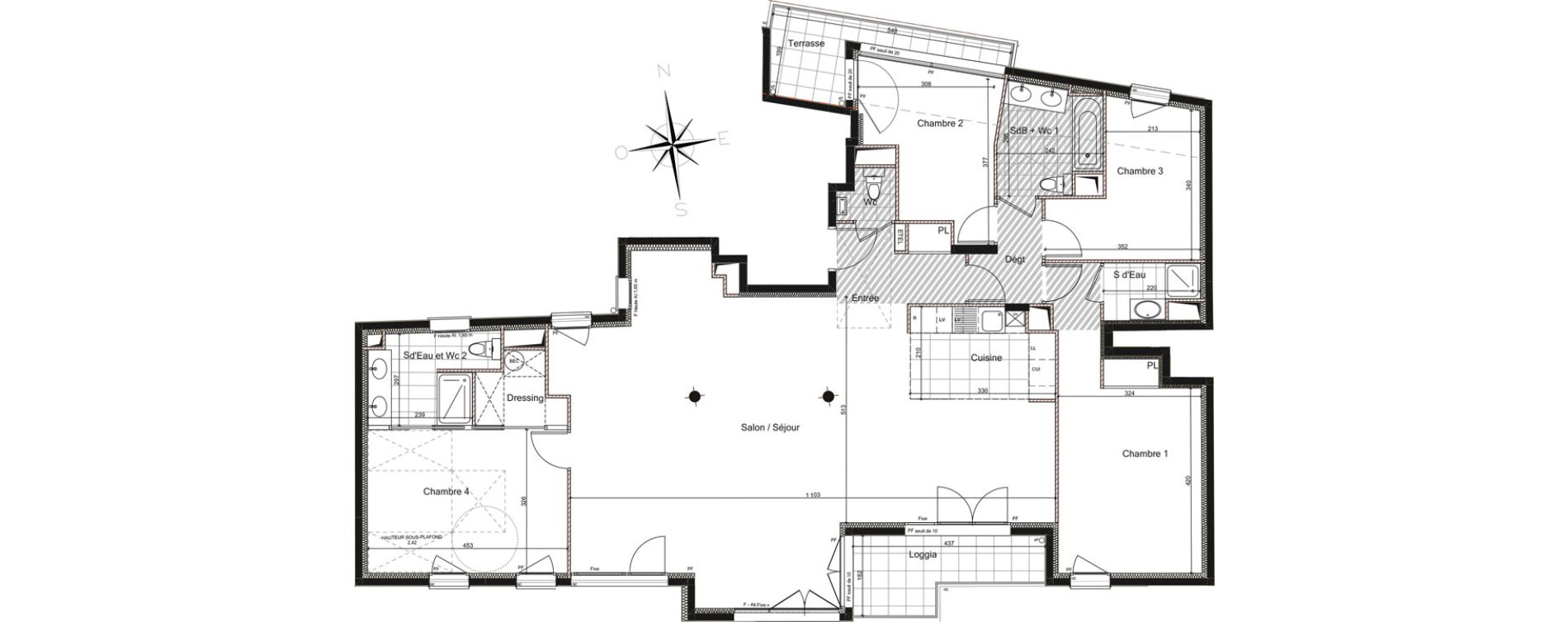 Appartement T5 de 144,20 m2 &agrave; Boulogne-Billancourt Prince &ndash; marmottan