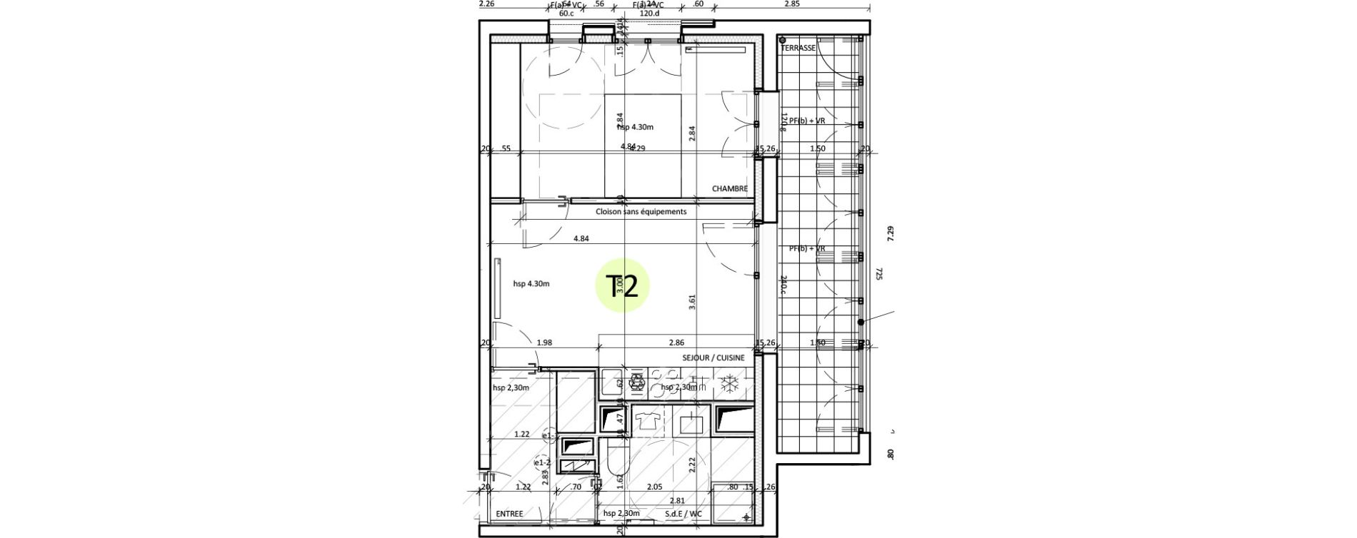 Appartement T2 de 40,30 m2 &agrave; Boulogne-Billancourt Billancourt &ndash; rives de seine