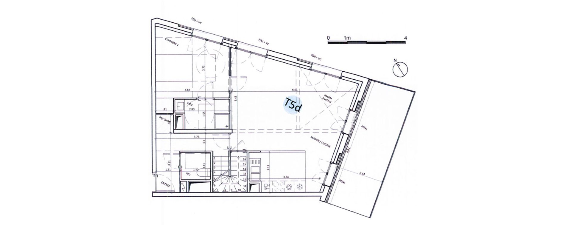 Duplex T5 de 105,00 m2 &agrave; Boulogne-Billancourt Billancourt &ndash; rives de seine