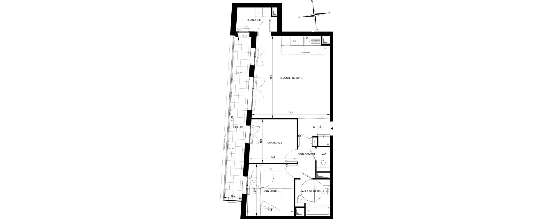 Appartement T3 de 68,23 m2 &agrave; Ch&acirc;tenay-Malabry Lavall&eacute;e