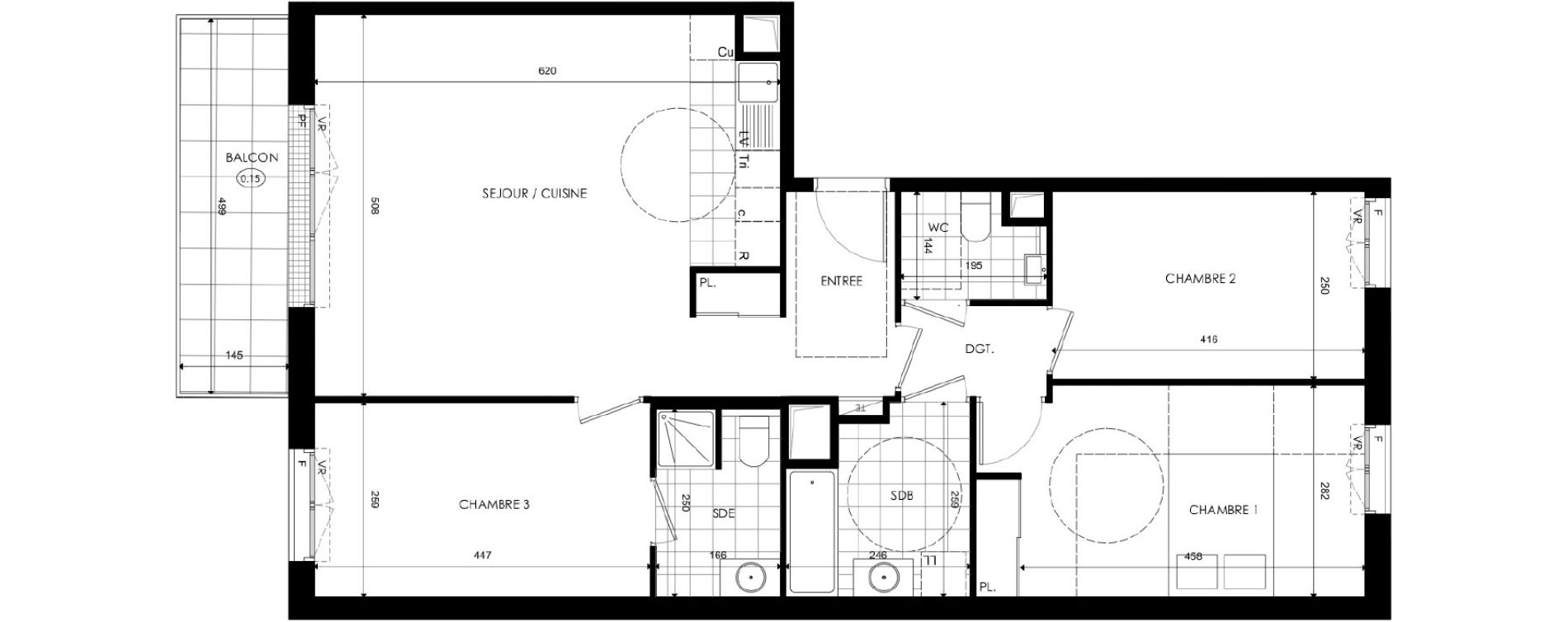 Appartement T4 de 86,00 m2 &agrave; Ch&acirc;tenay-Malabry Lavall&eacute;e