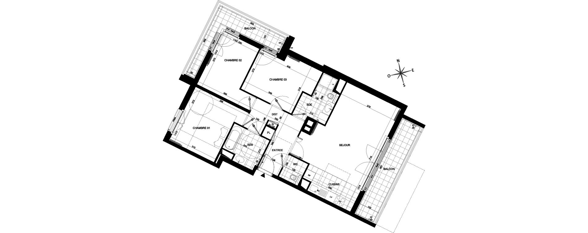 Appartement T4 de 82,05 m2 &agrave; Ch&acirc;tenay-Malabry Malabry