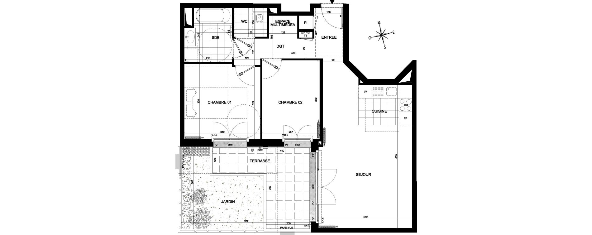 Appartement T3 de 62,70 m2 &agrave; Ch&acirc;tenay-Malabry Malabry
