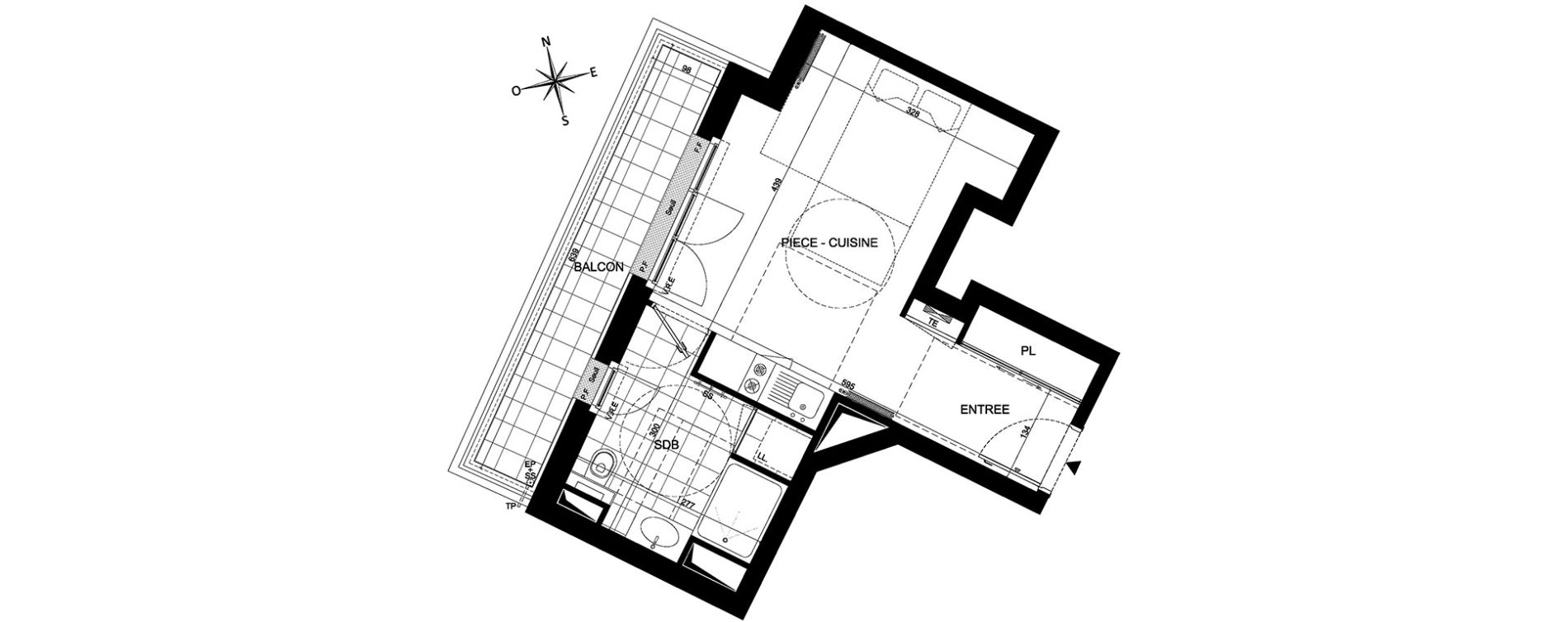 Appartement T1 de 26,50 m2 &agrave; Ch&acirc;tenay-Malabry Malabry