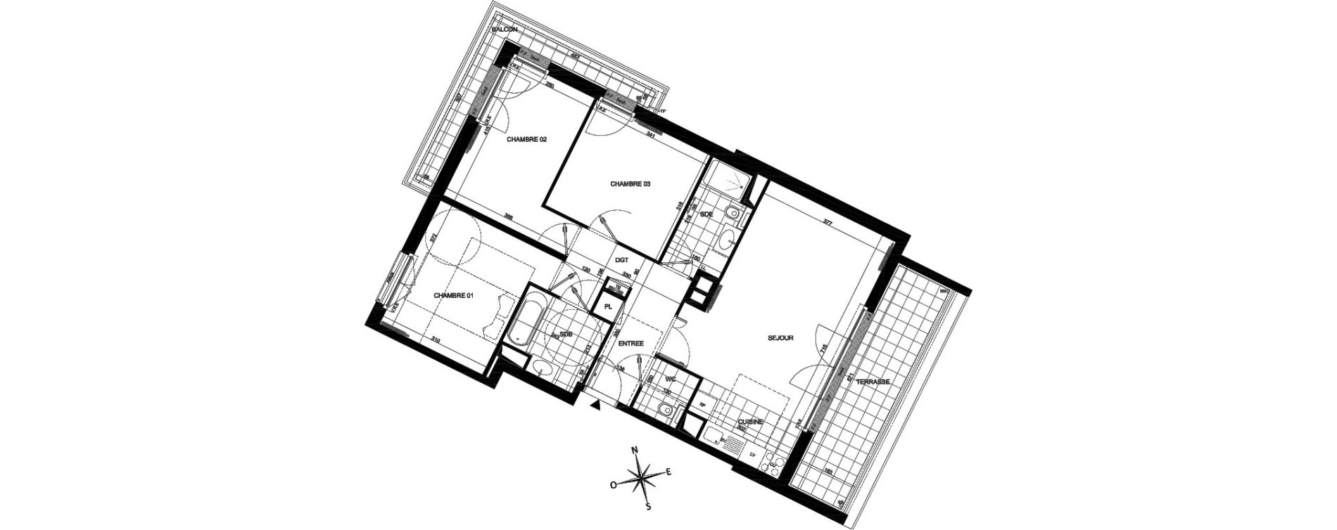 Appartement T4 de 80,20 m2 &agrave; Ch&acirc;tenay-Malabry Malabry