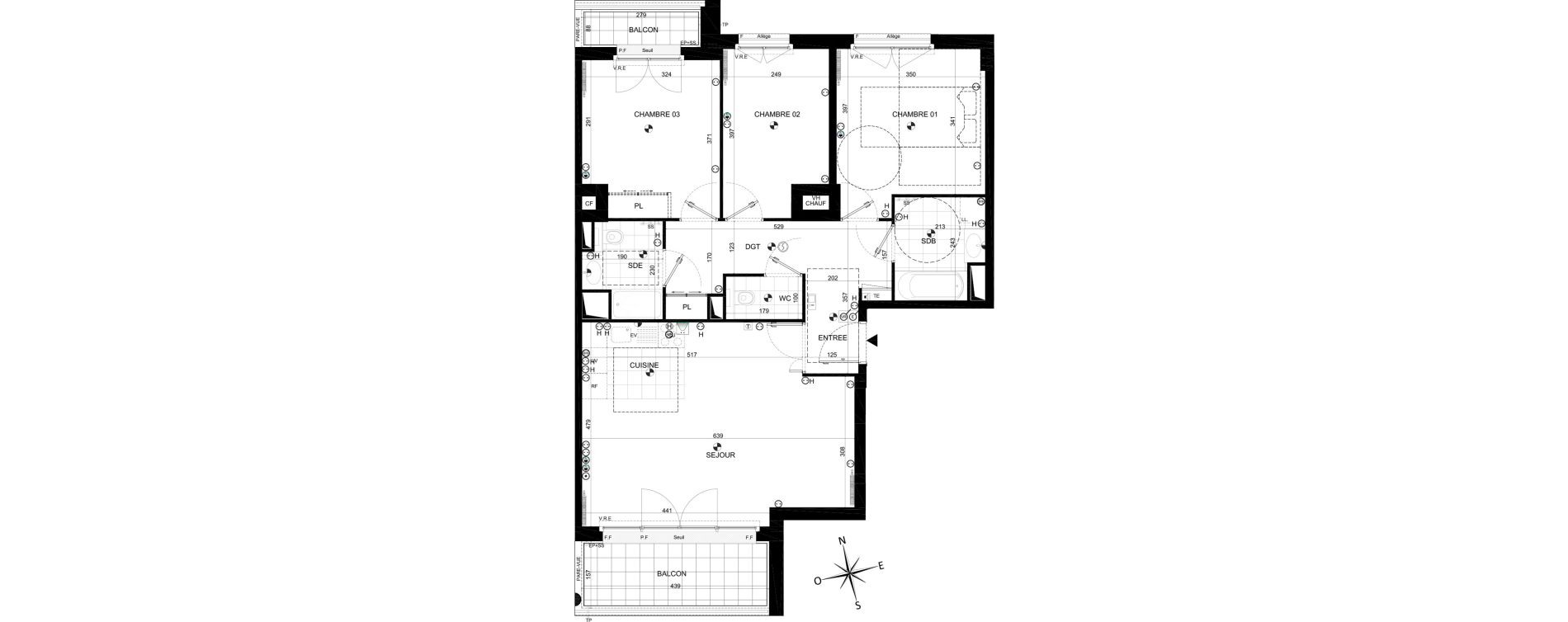 Appartement T4 de 81,95 m2 &agrave; Ch&acirc;tenay-Malabry Malabry