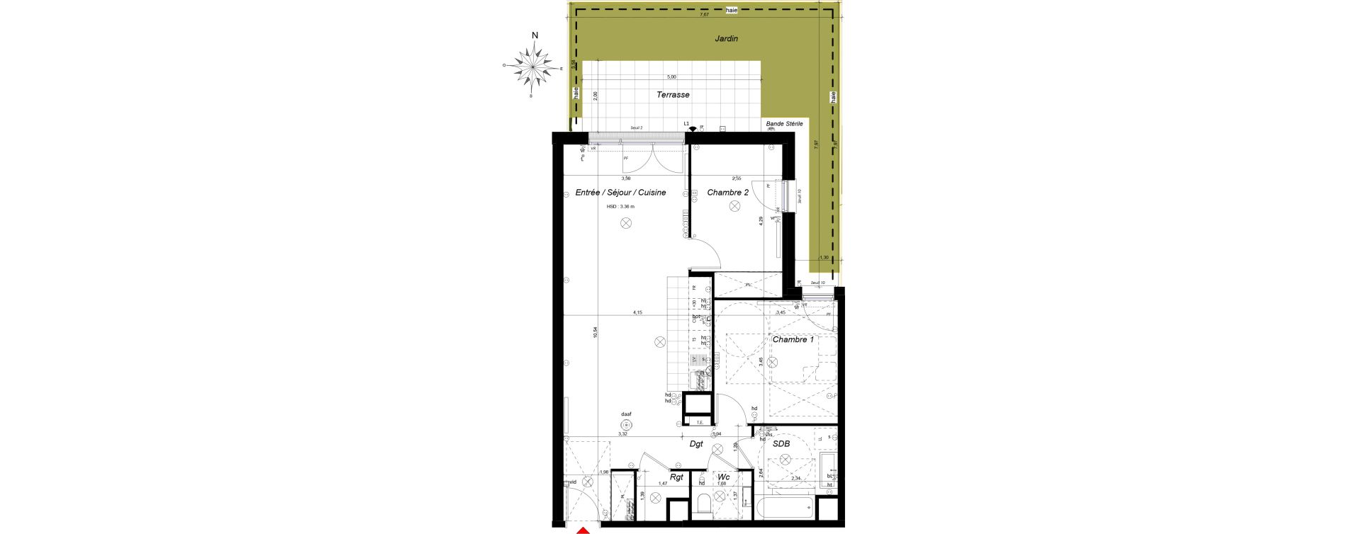 Appartement T3 de 70,50 m2 &agrave; Ch&acirc;tenay-Malabry Malabry