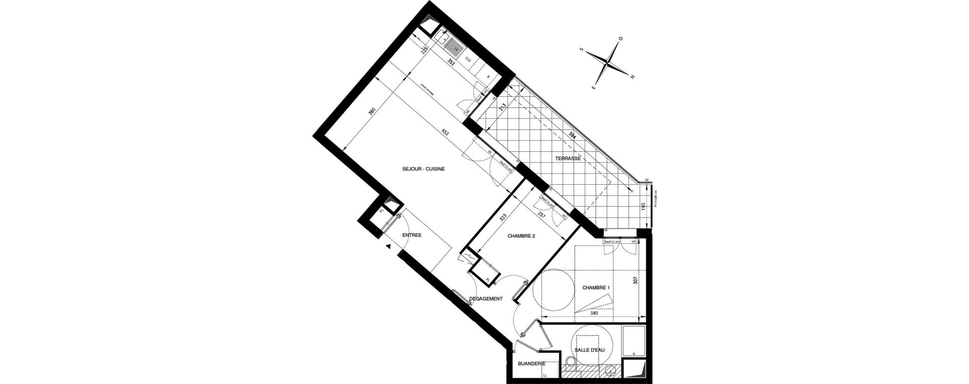 Appartement T3 de 68,37 m2 &agrave; Ch&acirc;tenay-Malabry Lavall&eacute;e