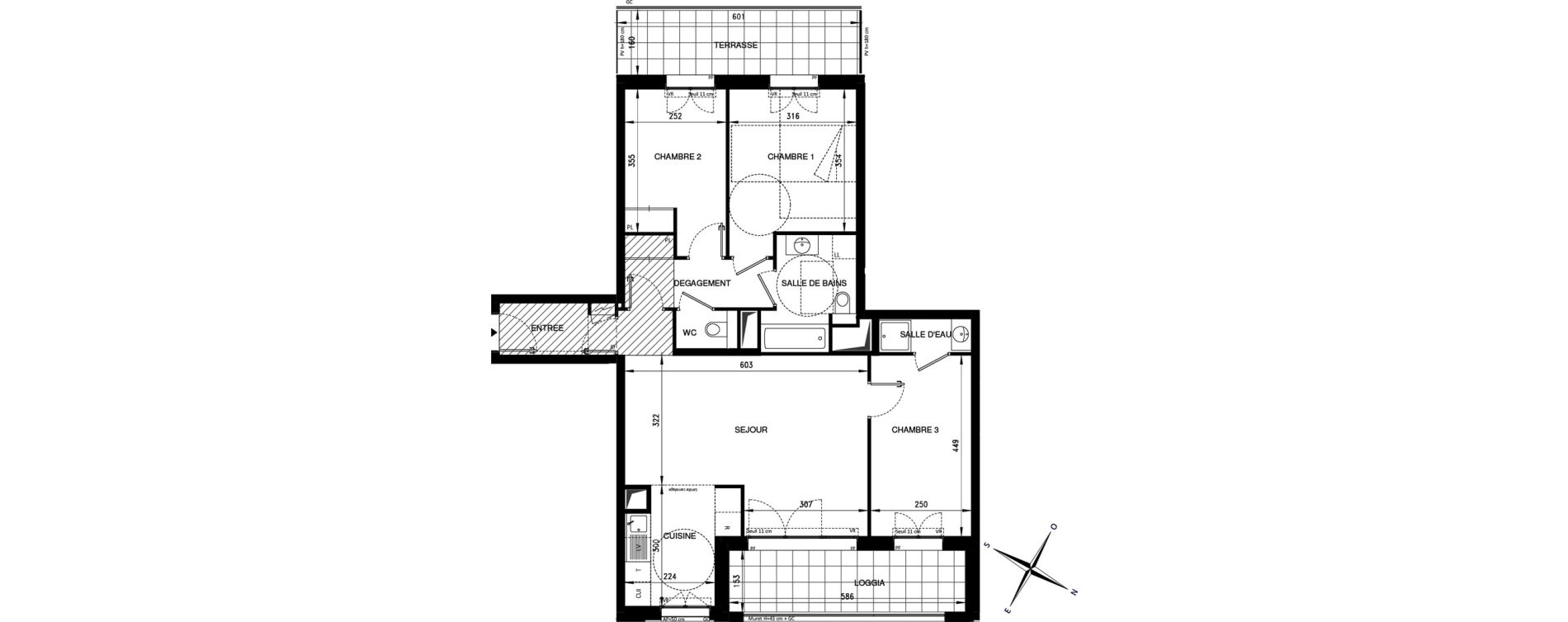 Appartement T4 de 82,01 m2 &agrave; Ch&acirc;tenay-Malabry Lavall&eacute;e