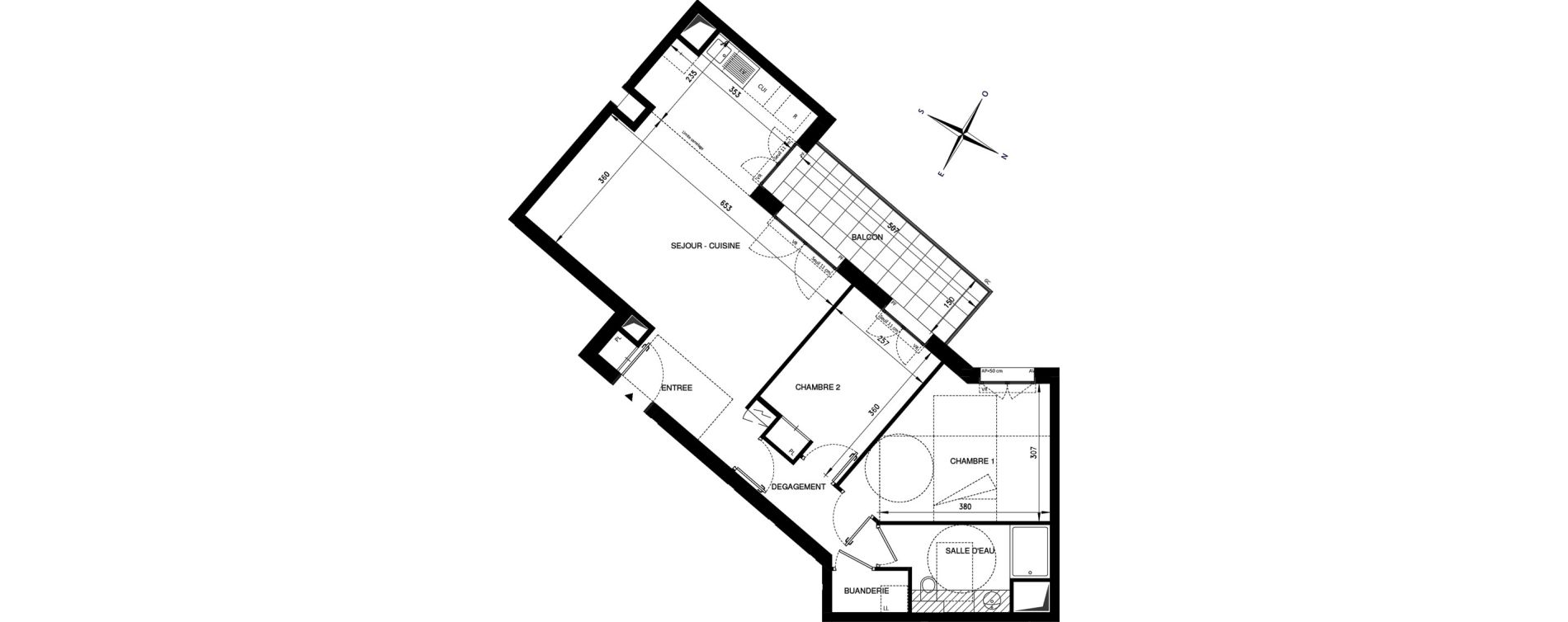 Appartement T3 de 68,22 m2 &agrave; Ch&acirc;tenay-Malabry Lavall&eacute;e