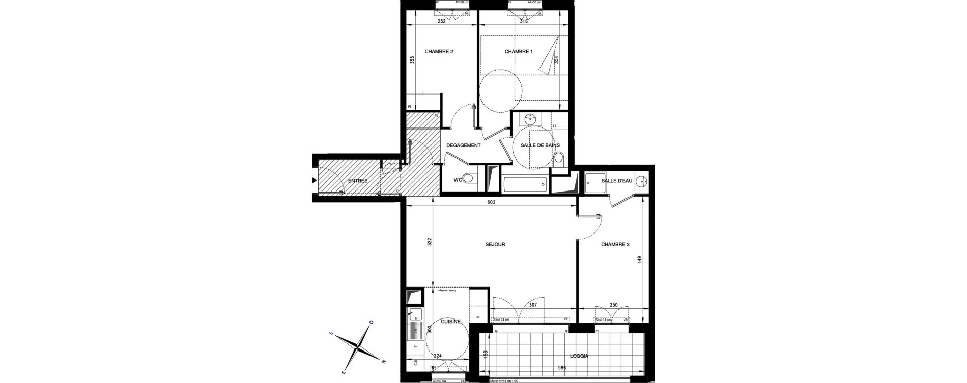 Appartement T4 de 82,03 m2 &agrave; Ch&acirc;tenay-Malabry Lavall&eacute;e