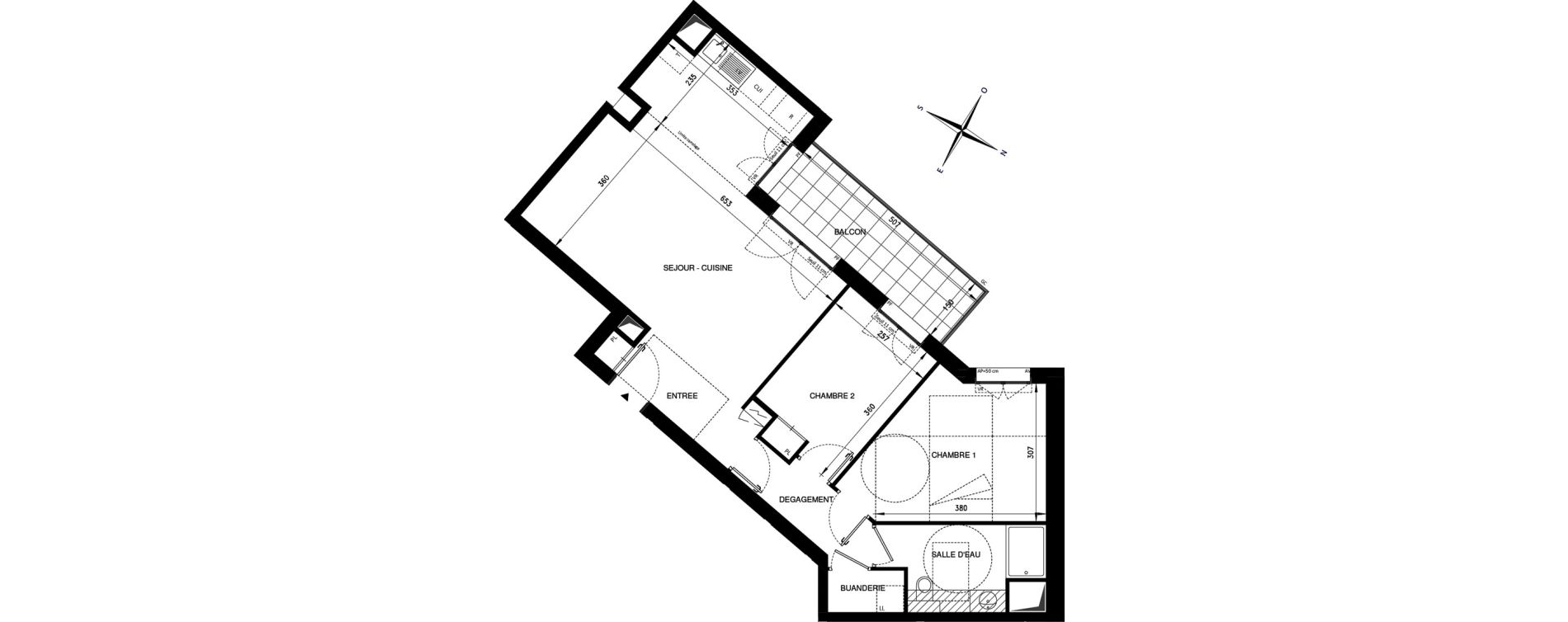 Appartement T3 de 68,22 m2 &agrave; Ch&acirc;tenay-Malabry Lavall&eacute;e