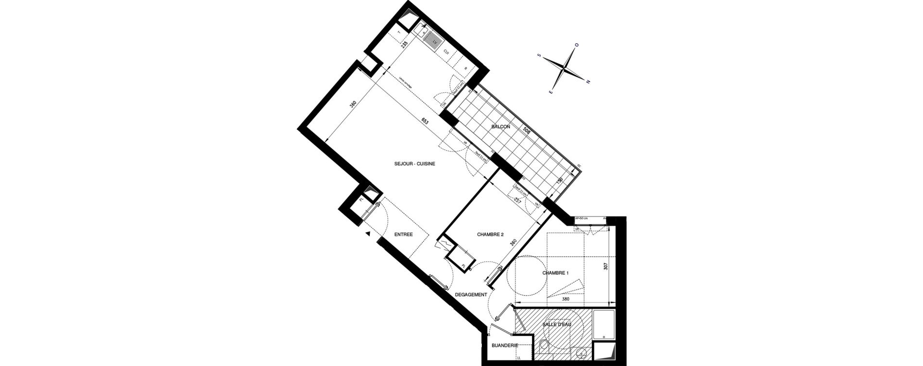 Appartement T3 de 68,22 m2 &agrave; Ch&acirc;tenay-Malabry Lavall&eacute;e