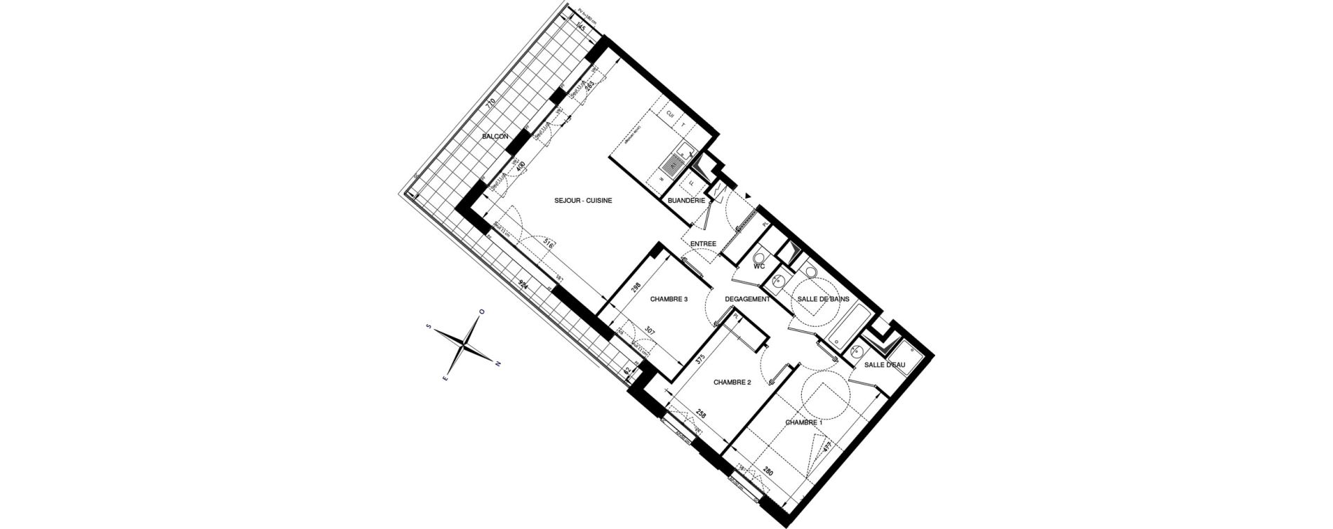 Appartement T4 de 82,79 m2 &agrave; Ch&acirc;tenay-Malabry Lavall&eacute;e