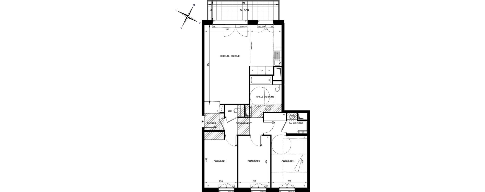 Appartement T4 de 82,47 m2 &agrave; Ch&acirc;tenay-Malabry Lavall&eacute;e