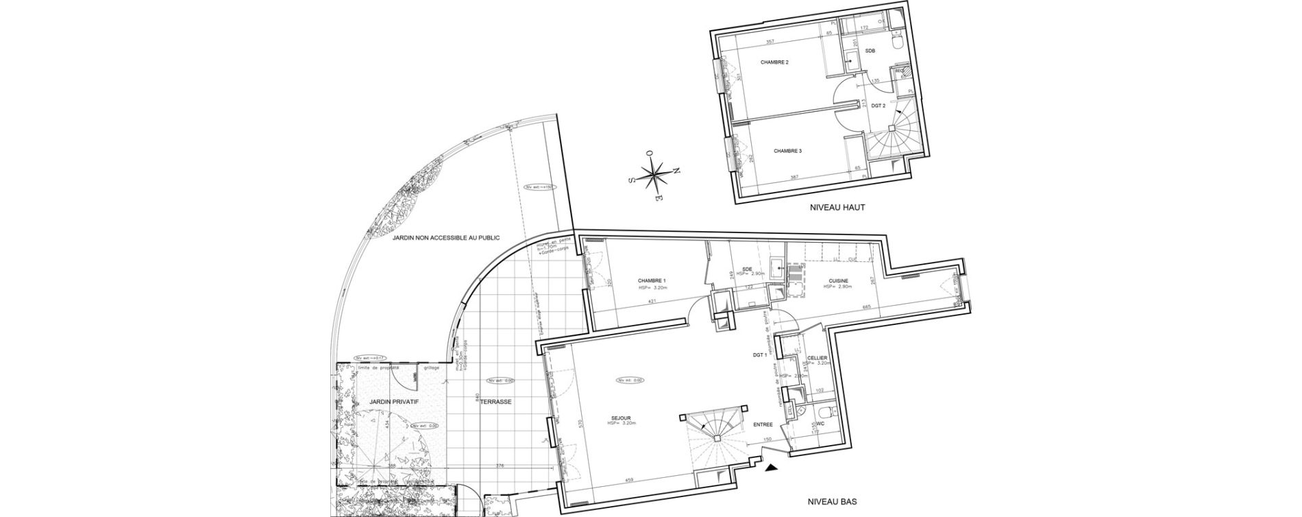 Duplex T4 de 112,60 m2 &agrave; Ch&acirc;tenay-Malabry Robinson