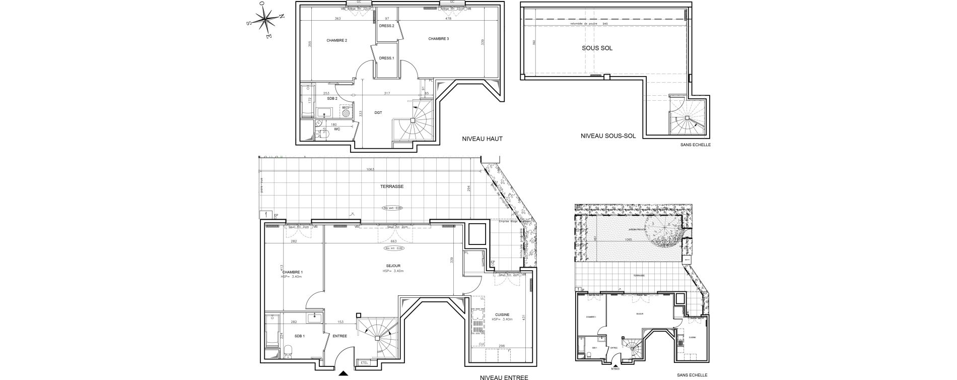 Duplex T4 de 109,80 m2 &agrave; Ch&acirc;tenay-Malabry Robinson