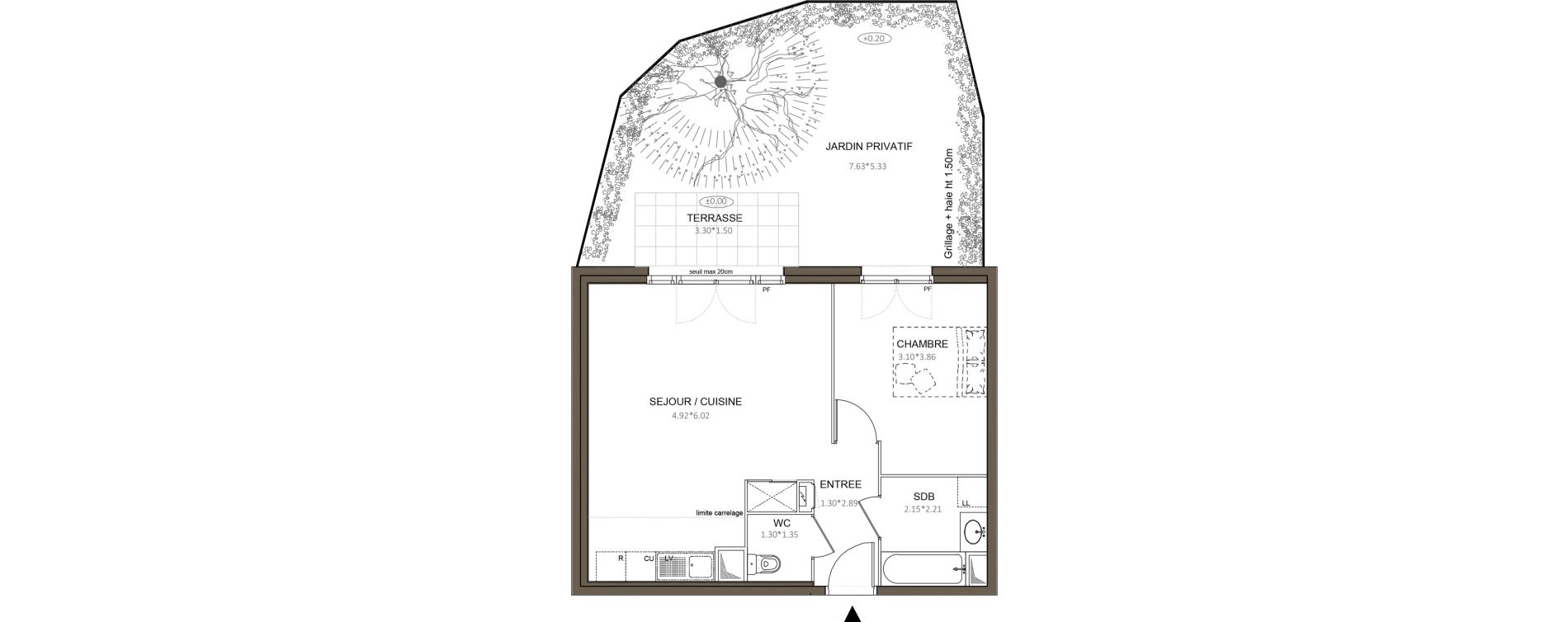 Appartement T2 de 47,22 m2 &agrave; Ch&acirc;tenay-Malabry Centre