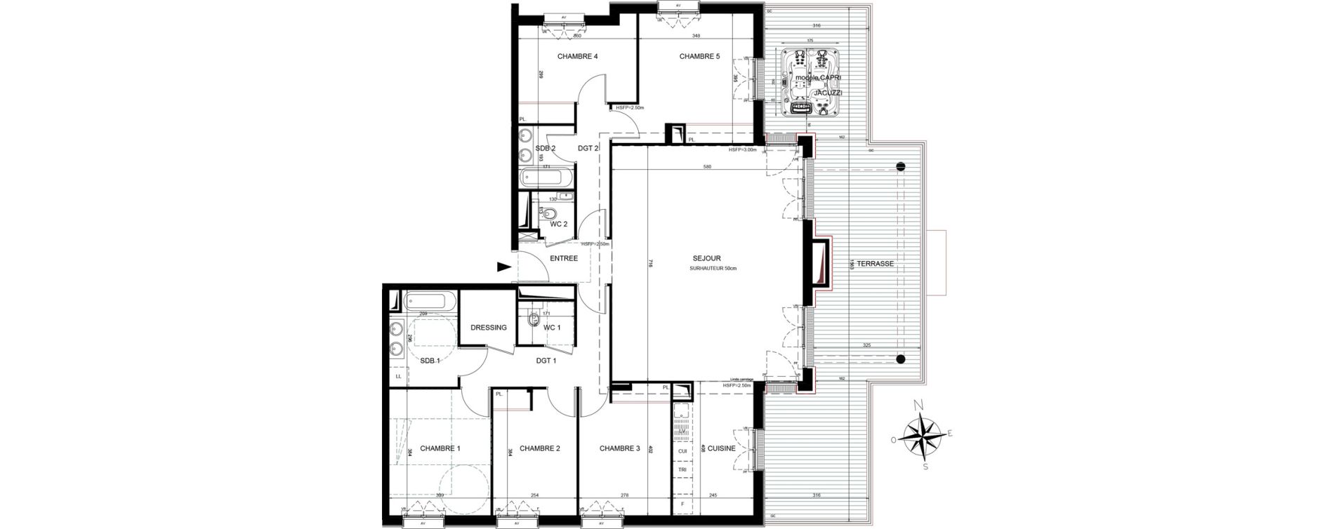 Appartement T6 de 139,04 m2 &agrave; Ch&acirc;tenay-Malabry Lavall&eacute;e