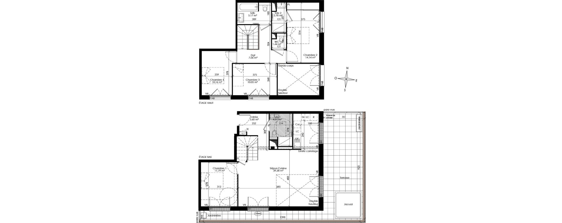Duplex T5 de 112,45 m2 &agrave; Ch&acirc;tenay-Malabry Lavall&eacute;e